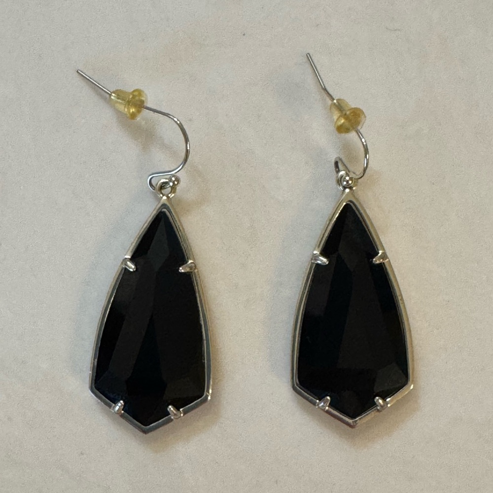 Kendra Scott Carla Black and Gold Earrings